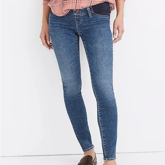 Madewell Maternity Side-Panel Skinny Jeans in Wendover Wash - Picture 1 of 9